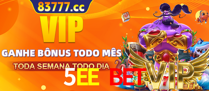 Banner promocional do 5EE BET oferecendo 100% de recompensas adicionais contínuas para quem fizer o login diário (Daily sign-in), com um mascote de coelho.