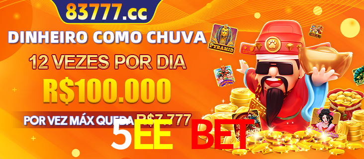 Banner do programa de recompensas Recomende para amigos do 5EE BET, detalhando os bônus por convidar amigos, com prêmios que chegam a R$288.888.