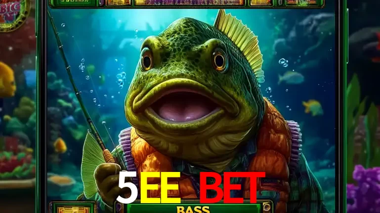 Personagem de peixe pescador do popular jogo de slot com tema de pescaria, uma das emocionantes opções de caça-níqueis para jogar e ganhar no cassino 5EE BET.